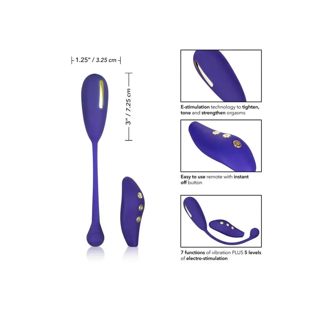3-inch Colt Silicone Purple Estim Rechargeable Kegel Exerciser