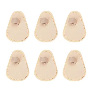 6 Pieces Hammer Toe Straightener, Toe Splint, Toe Regulator Hammer for Crooked Toes, Hammer Toes, Claw Toes and Overlapping Toes Beige,6,1