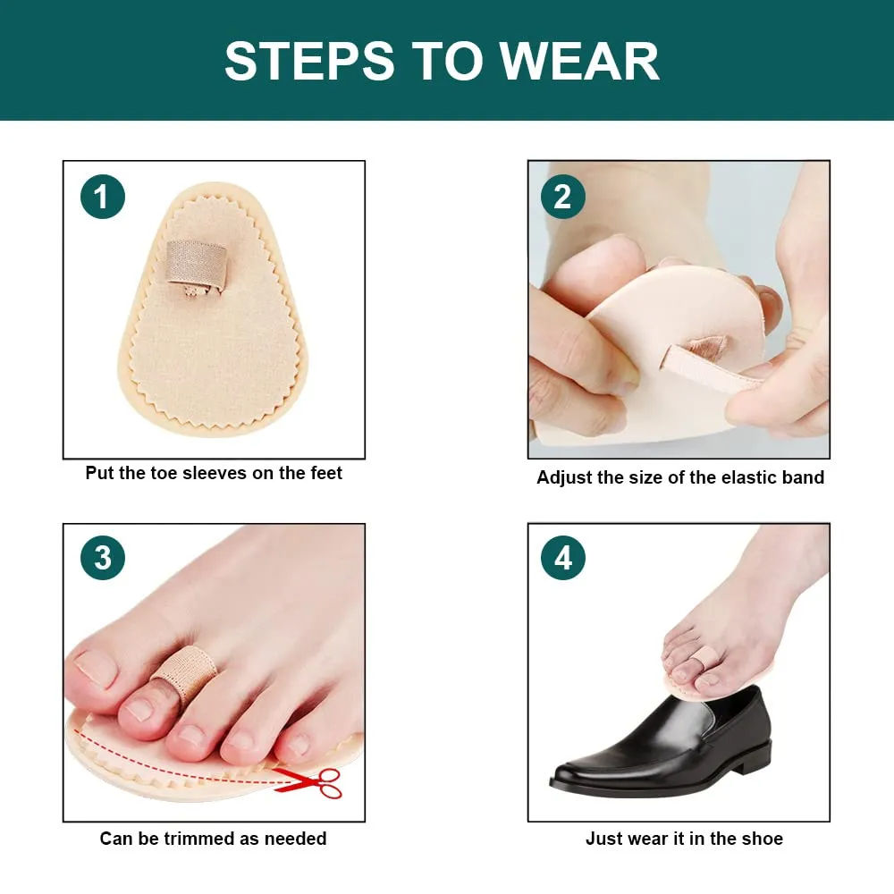 6 Pieces Hammer Toe Straightener, Toe Splint, Toe Regulator Hammer for Crooked Toes, Hammer Toes, Claw Toes and Overlapping Toes Beige,6,1