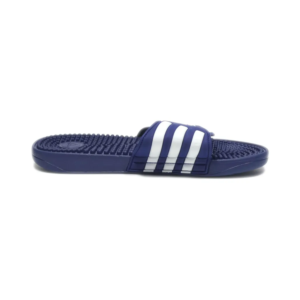 Adidas Adissage Sliders Rubber Blue Colour For Men