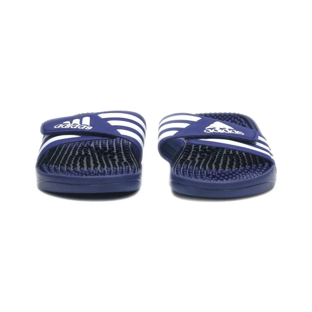 Adidas Adissage Sliders Rubber Blue Colour For Men