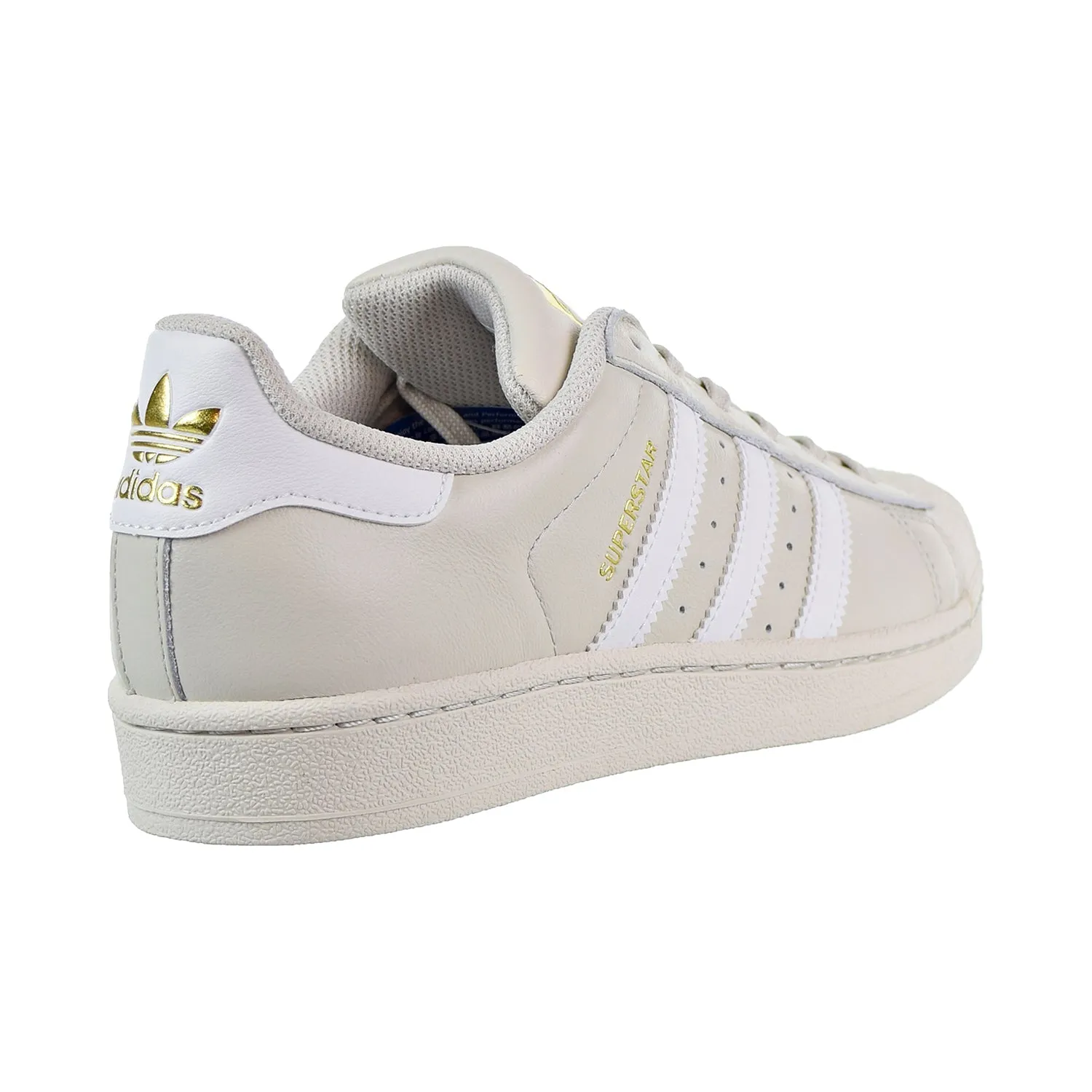 Adidas Superstar Big Kids' Shoes Talc/White/Gold