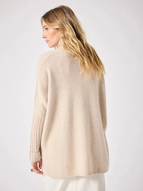 Agathe Roll Neck Beige Chine