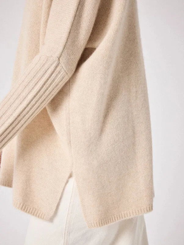 Agathe Roll Neck Beige Chine