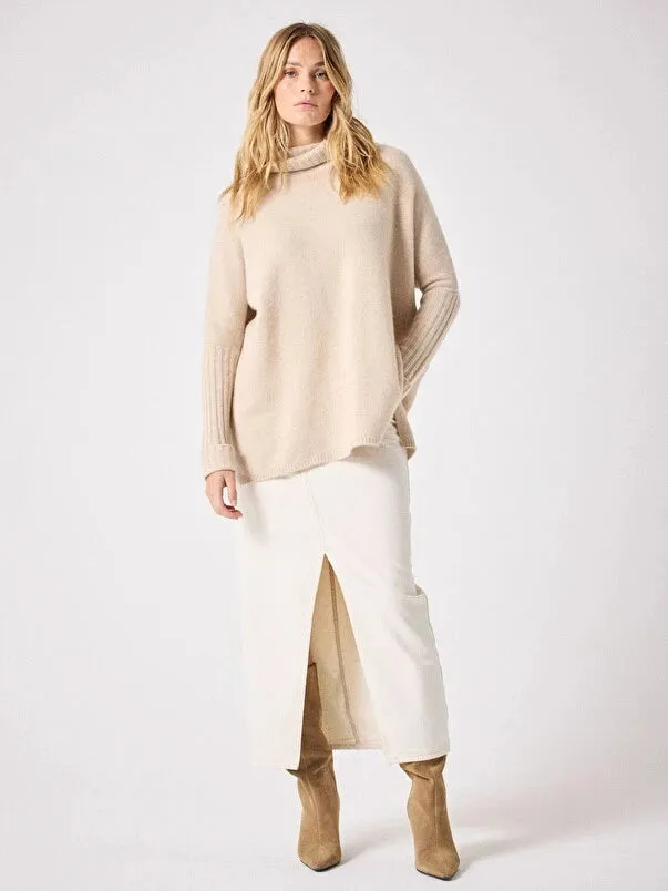 Agathe Roll Neck Beige Chine