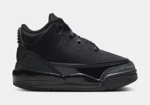 Air Jordan 3 Retro Black Cat Infant Toddler Lifestyle Shoes (Black/Dark Charcoal/Black) Free Shipping