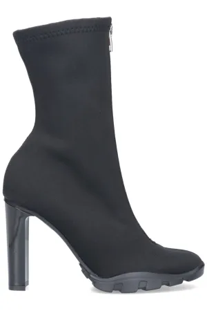 Alexander McQueen Front Zip Heeled Boots