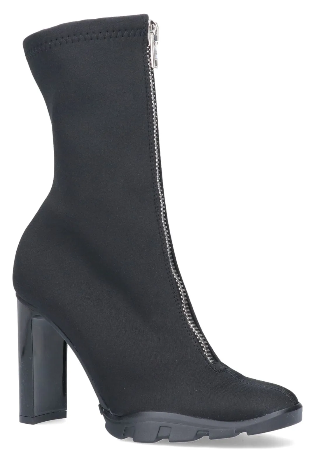 Alexander McQueen Front Zip Heeled Boots