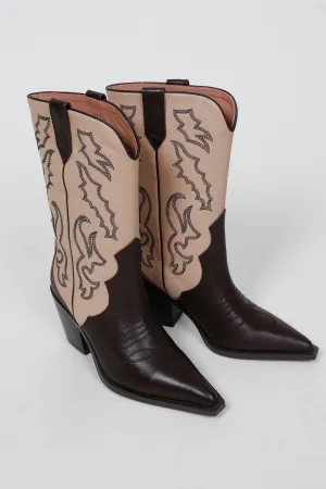 ALIAS MAE | Marley Mid Calf Boots - Chocolate   Cream