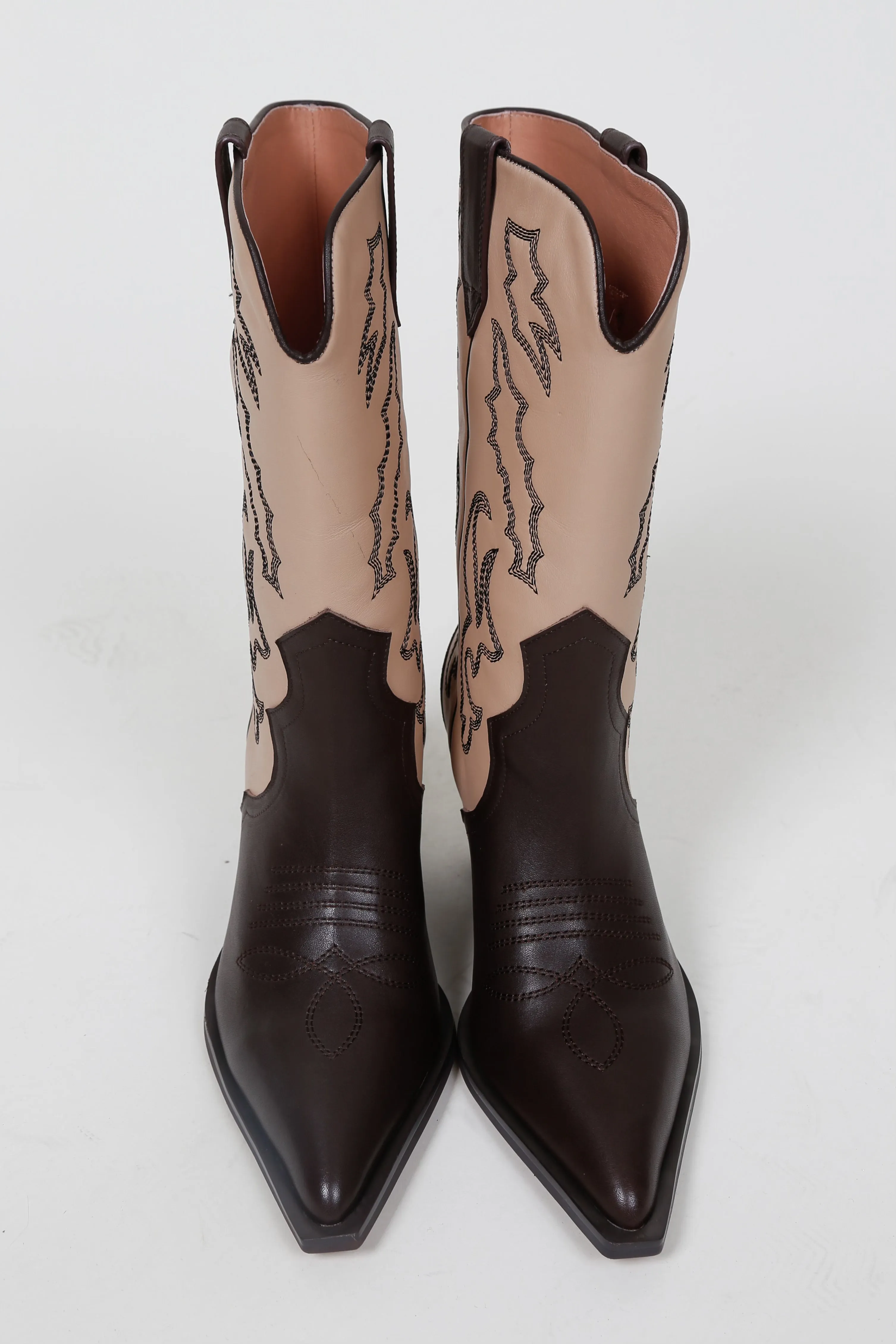 ALIAS MAE | Marley Mid Calf Boots - Chocolate   Cream