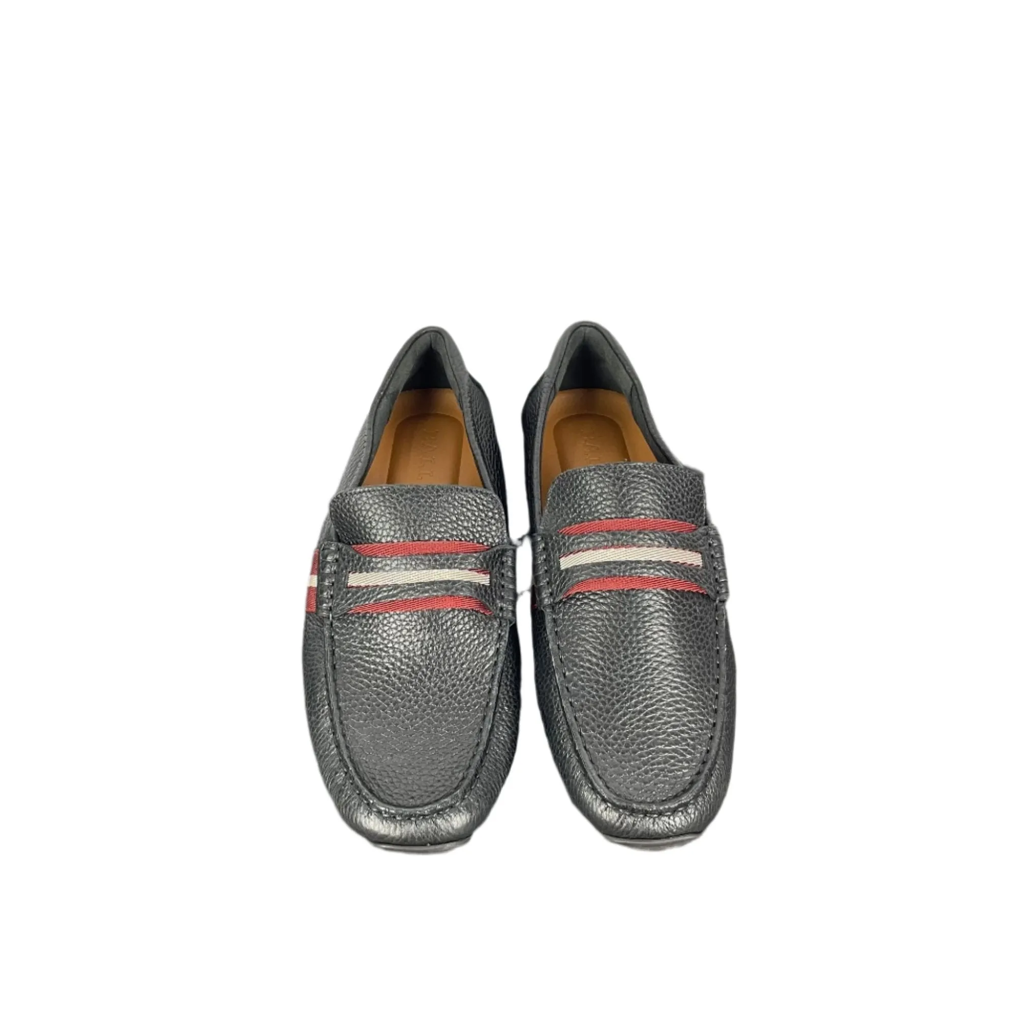 Bally Mens Pietro Black Leather Drivers