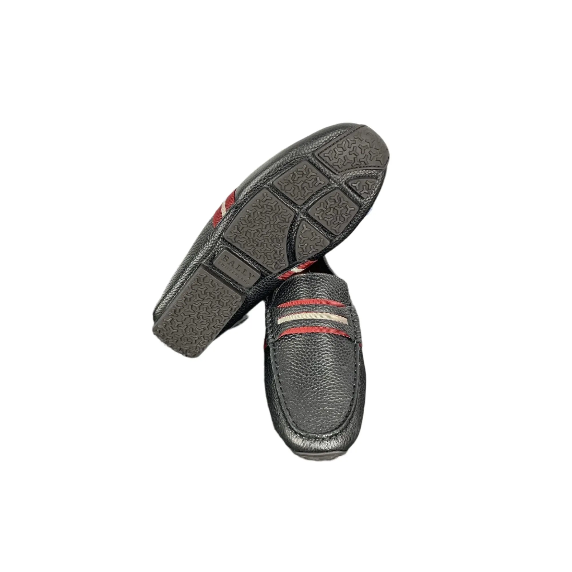 Bally Mens Pietro Black Leather Drivers