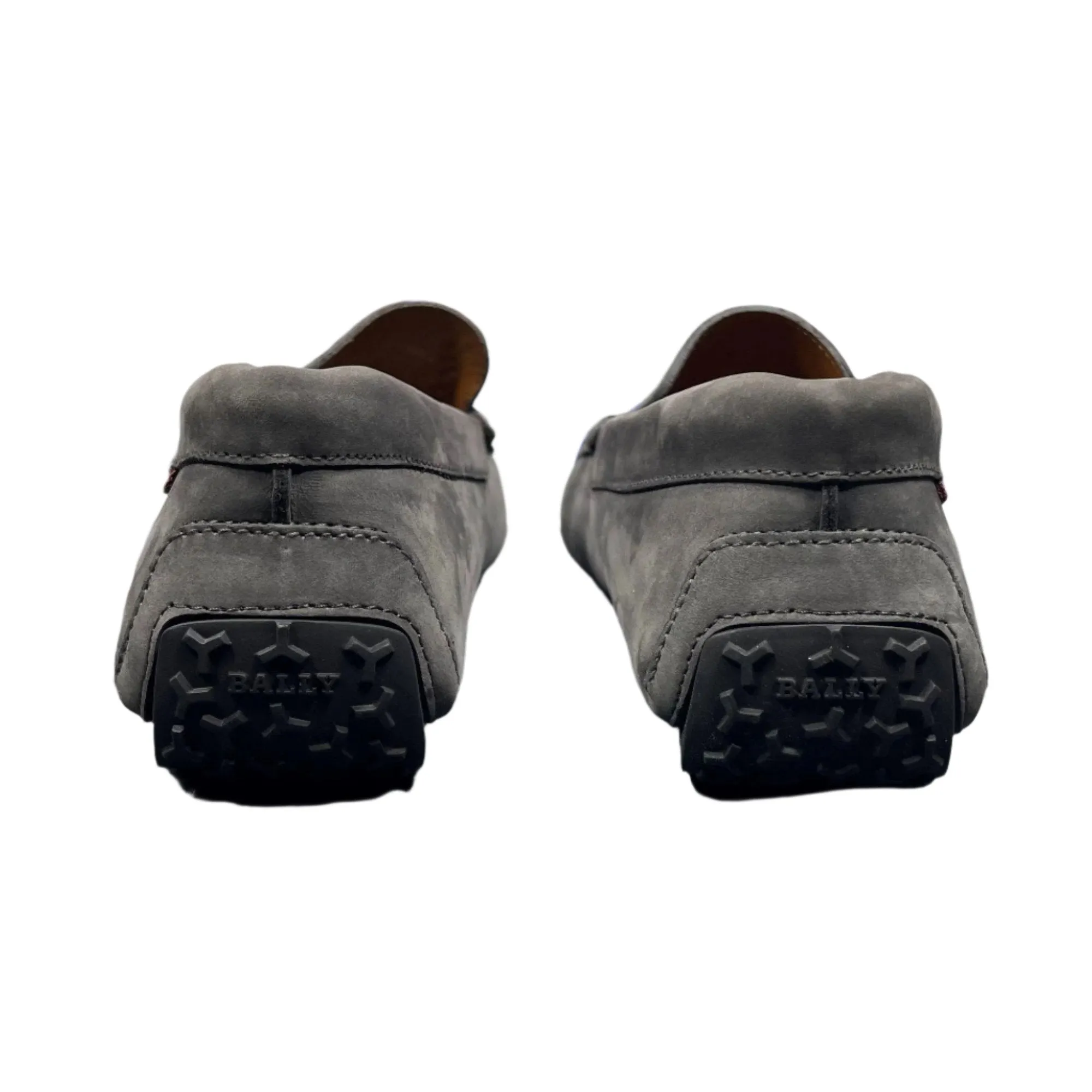 Bally Pico Grey Leather Drivers