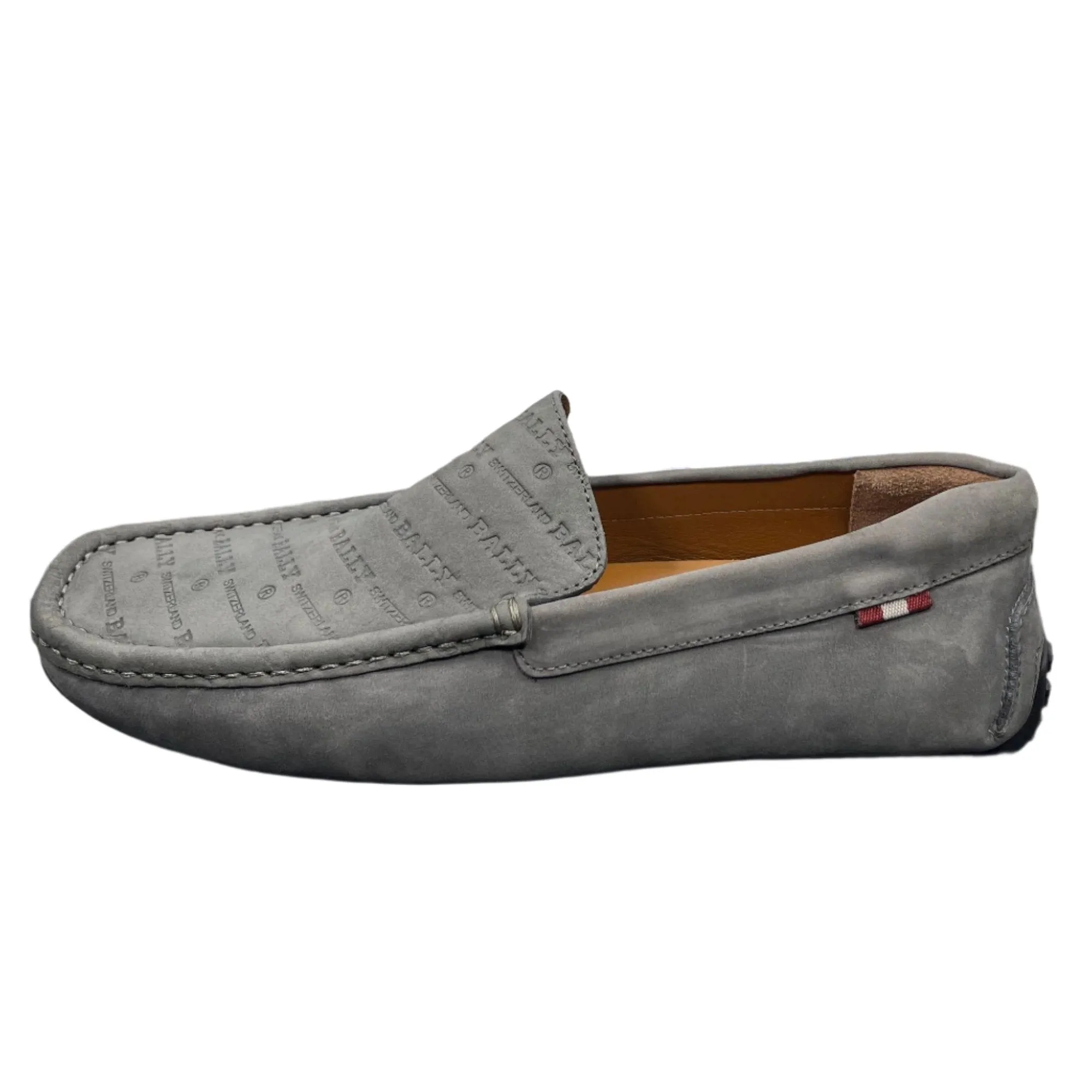 Bally Pico Grey Leather Drivers