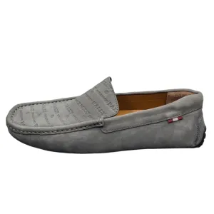 Bally Pico Grey Leather Drivers