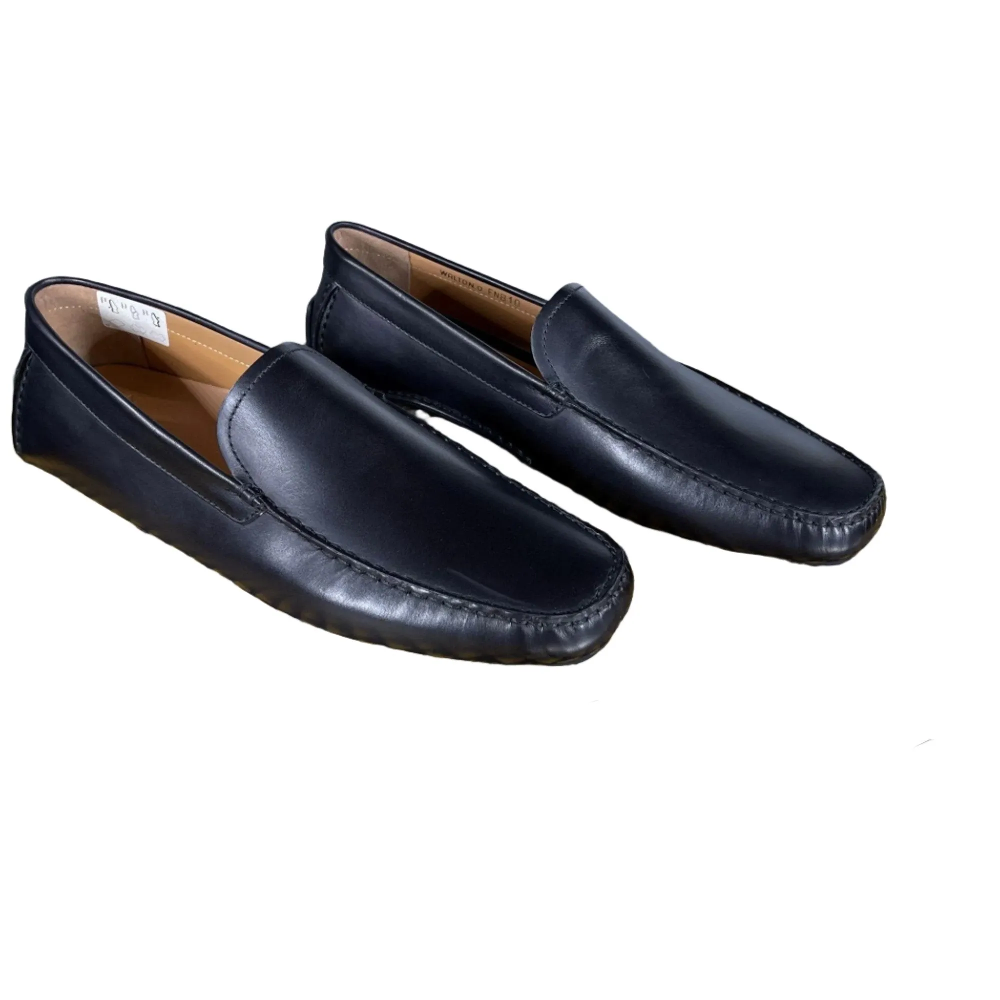 Bally Walton Black Leather Drivers