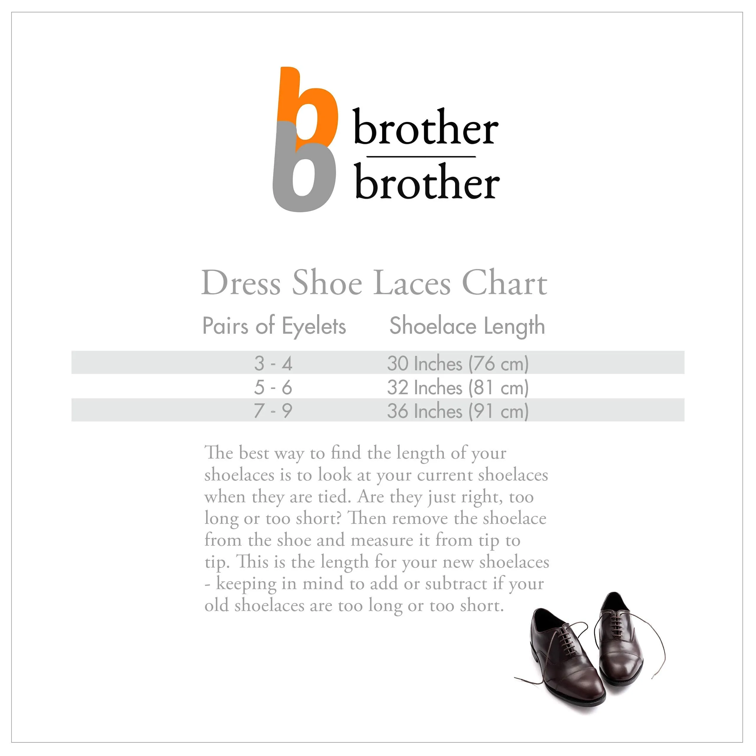 BB BROTHER BROTHER (3 Pairs) Colored Oxford Dress Shoe Laces | Shoe Strings 30’’ (76 cm) Black