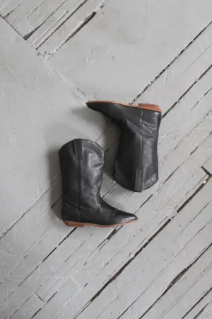black leather boots sz. 9