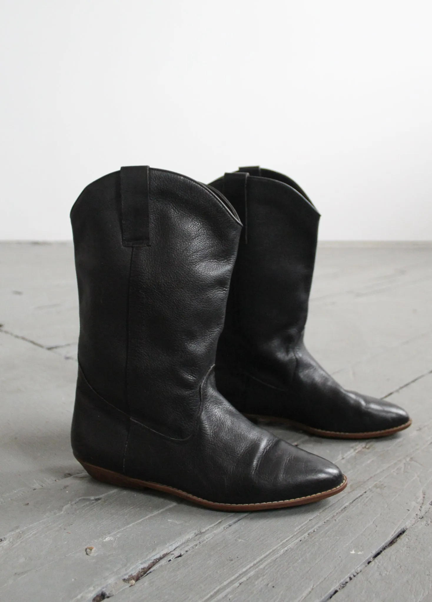 black leather boots sz. 9