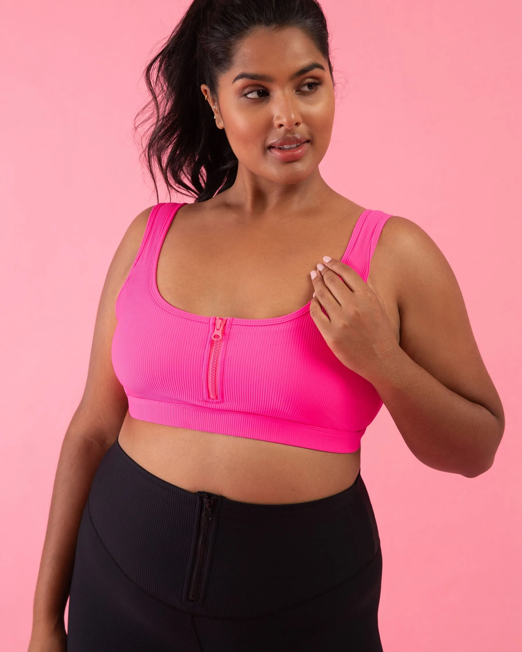 Bloch Play Zip Crop