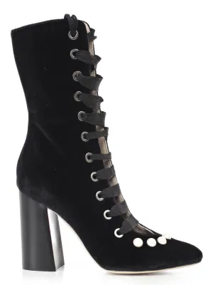 Blugirl Lace-Up Heeled Boots