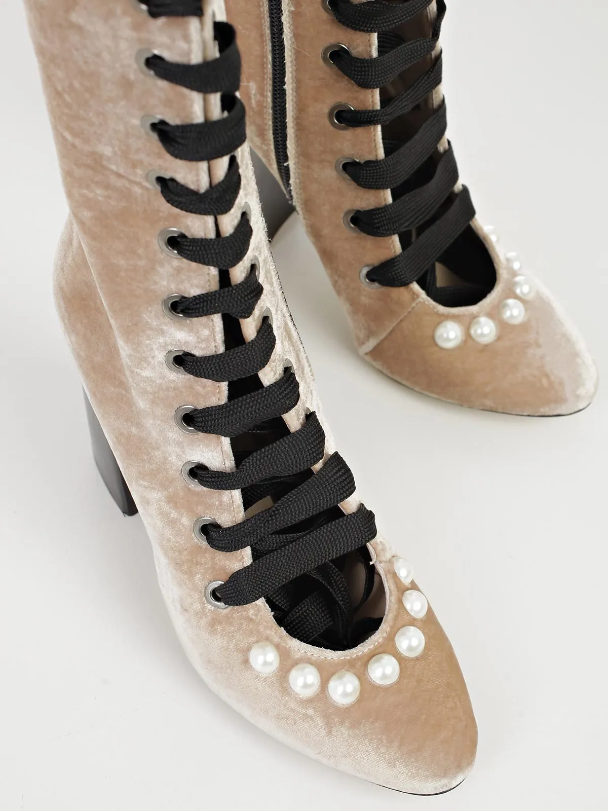 Blugirl Lace-Up Heeled Boots