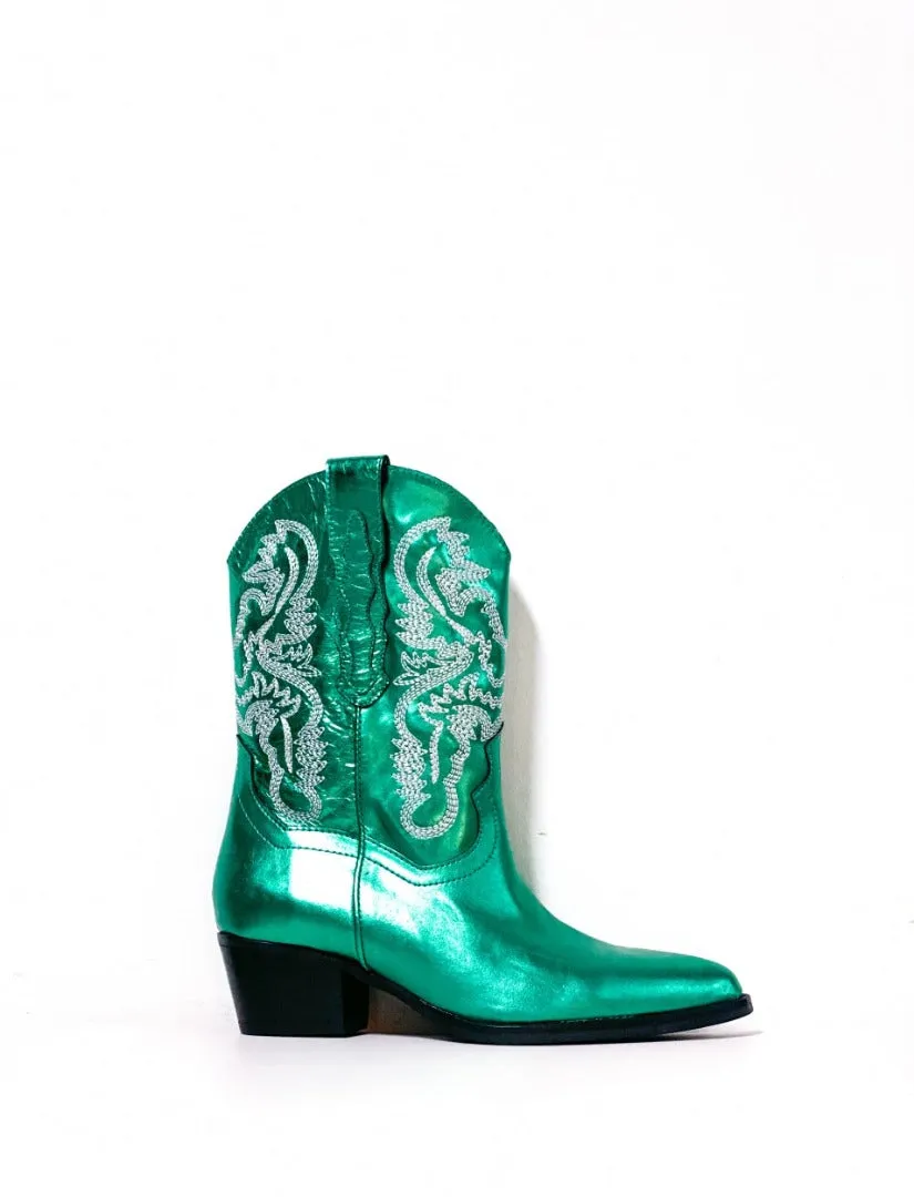 Brady Western Boots Green