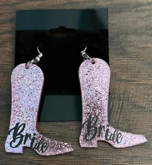 Bride Boots Earrings