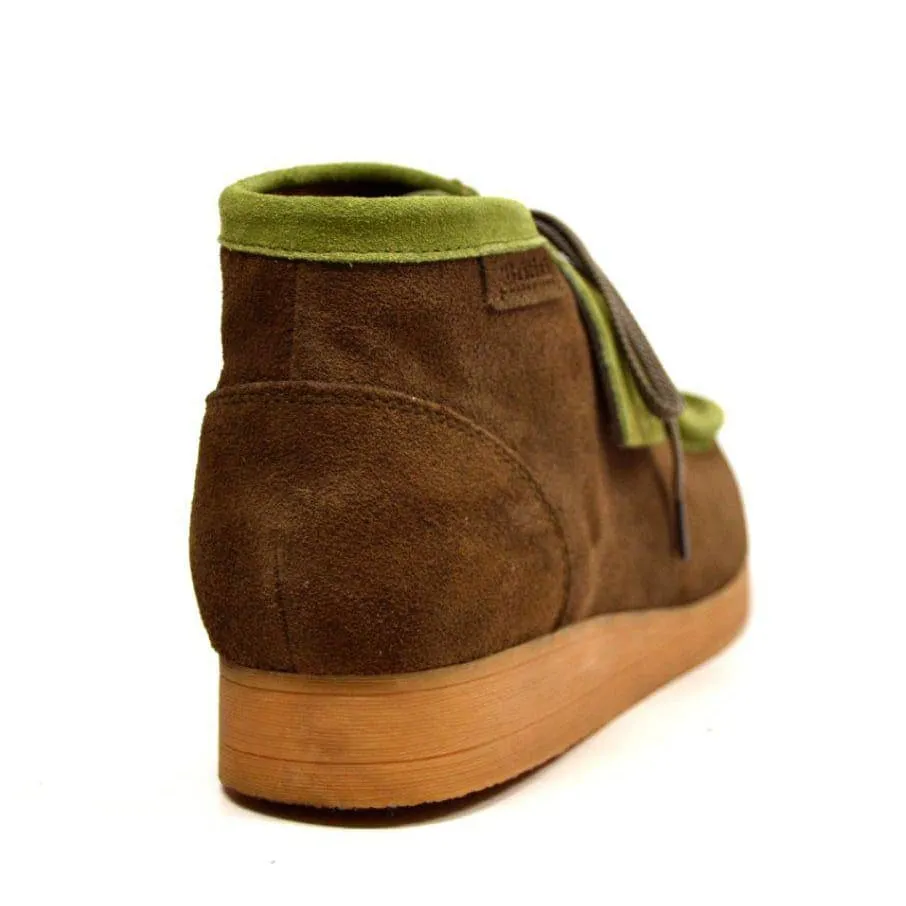 British Walkers New Castle Wallabee Boots Men's Two Tone Suede High Tops