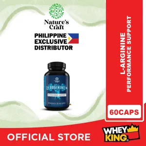 BUY1 GET1 = Natures Craft L-Arginine - 60 Capsules EXP 03/31/2025