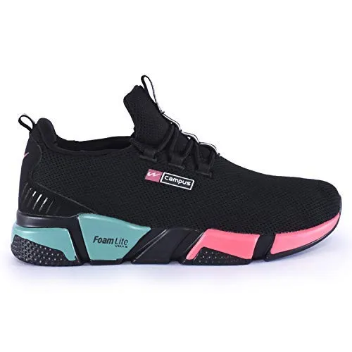 Campus Women's Alexa Blk/Rani Running Sport Shoe-6 UK (39 EU) (5G-663)