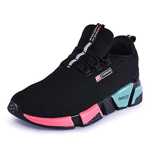 Campus Women's Alexa Blk/Rani Running Sport Shoe-6 UK (39 EU) (5G-663)
