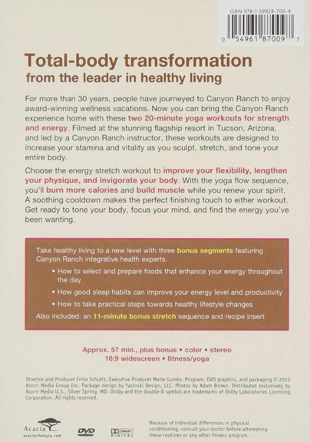 Canyon Ranch Yoga for Strength & Energy