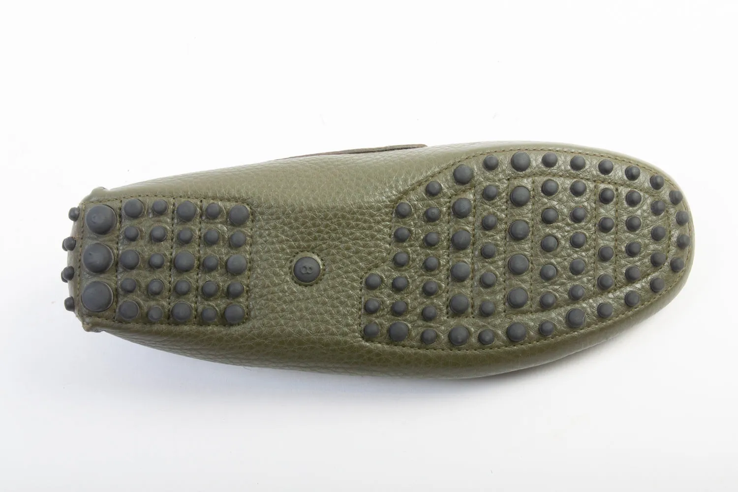Car Shoe Green Leather Driving Shoes