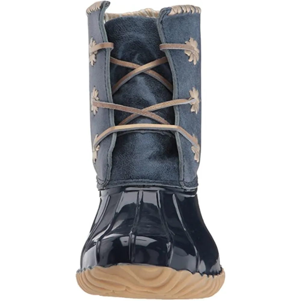 Chloe Metallic Midnight Jack Rogers Rain Boots