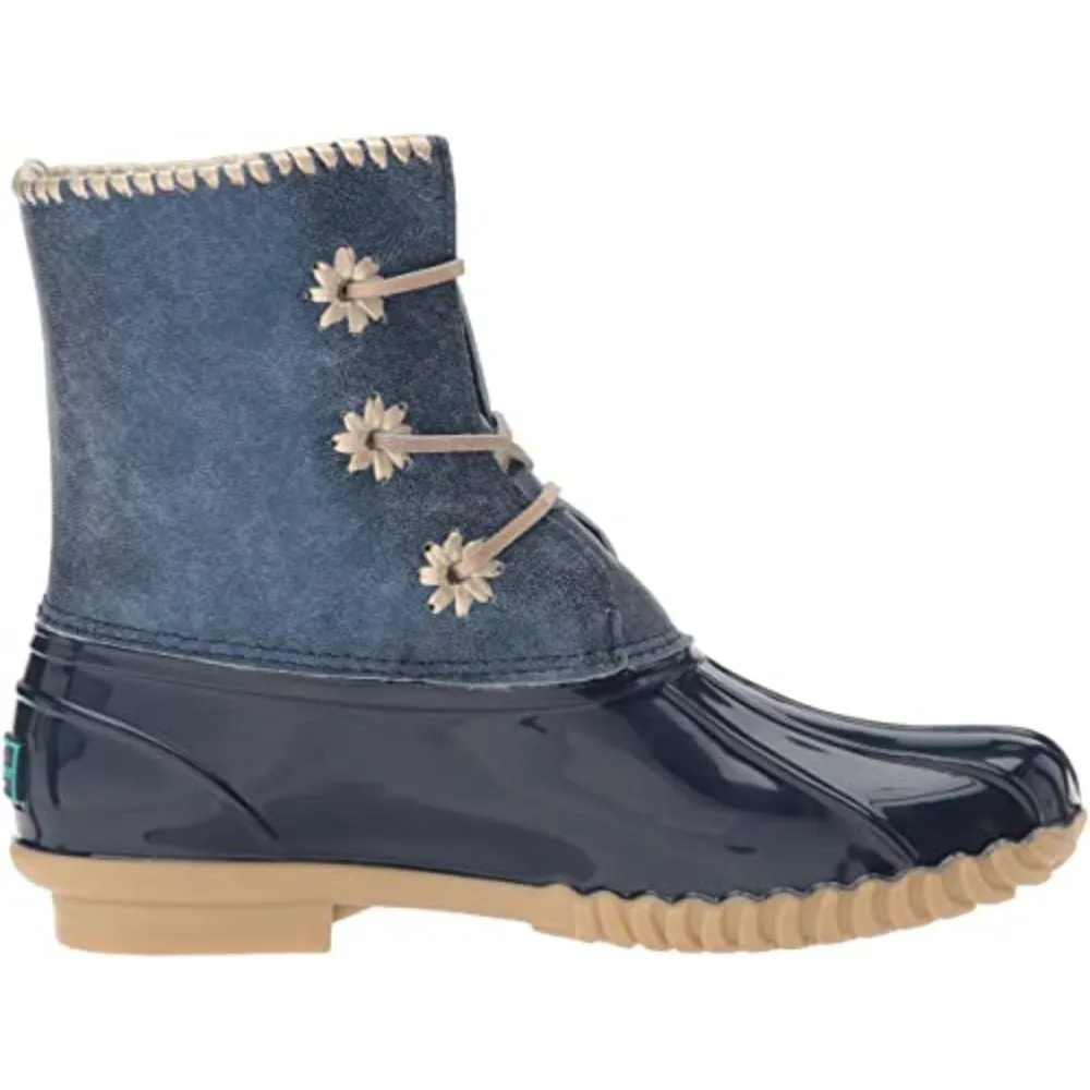 Chloe Metallic Midnight Jack Rogers Rain Boots