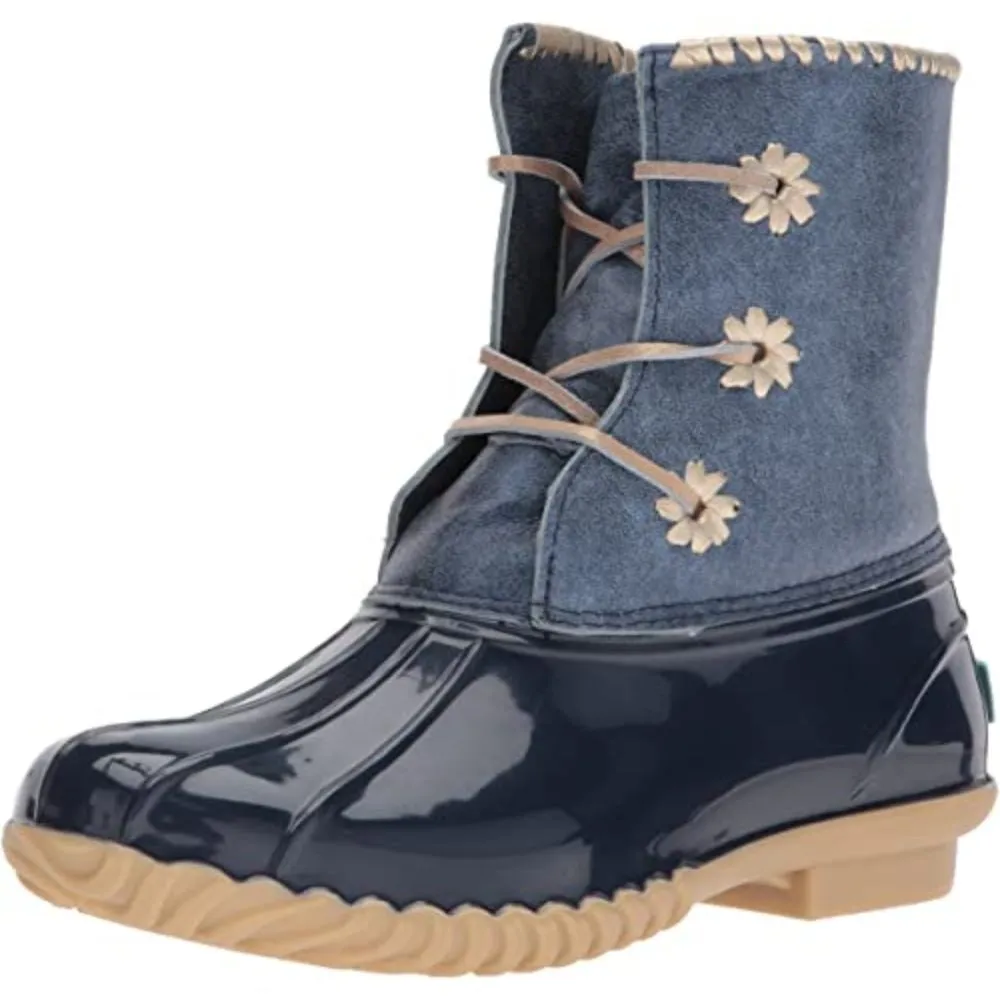 Chloe Metallic Midnight Jack Rogers Rain Boots