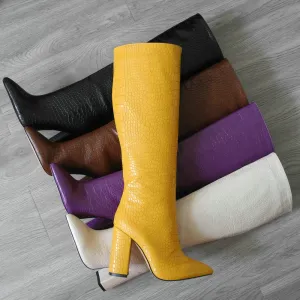 Chunky Heeled Boots