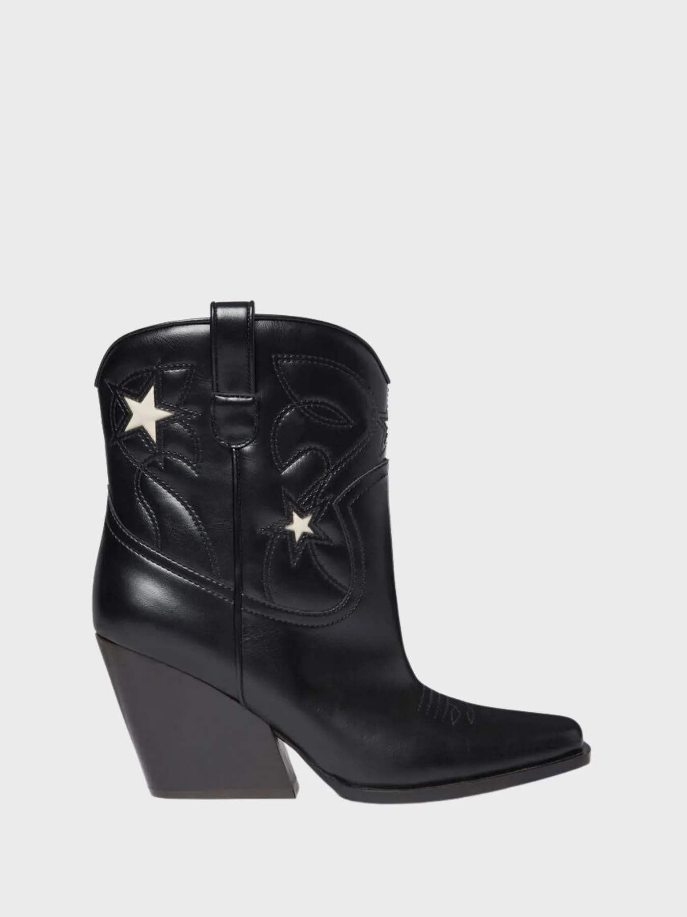 Cloudy Alter Mat Cowboy Boots - Black/Stone