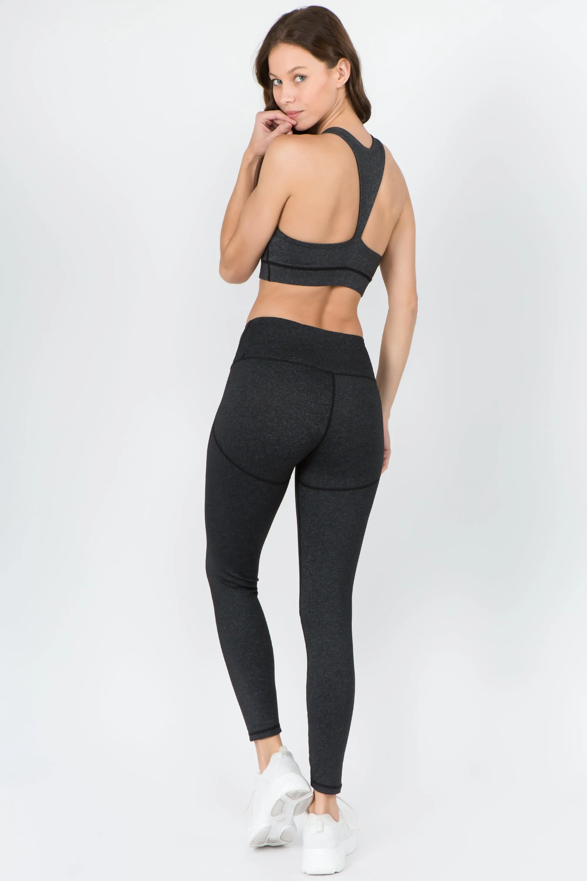 Compression Sculpt Heather Active Set