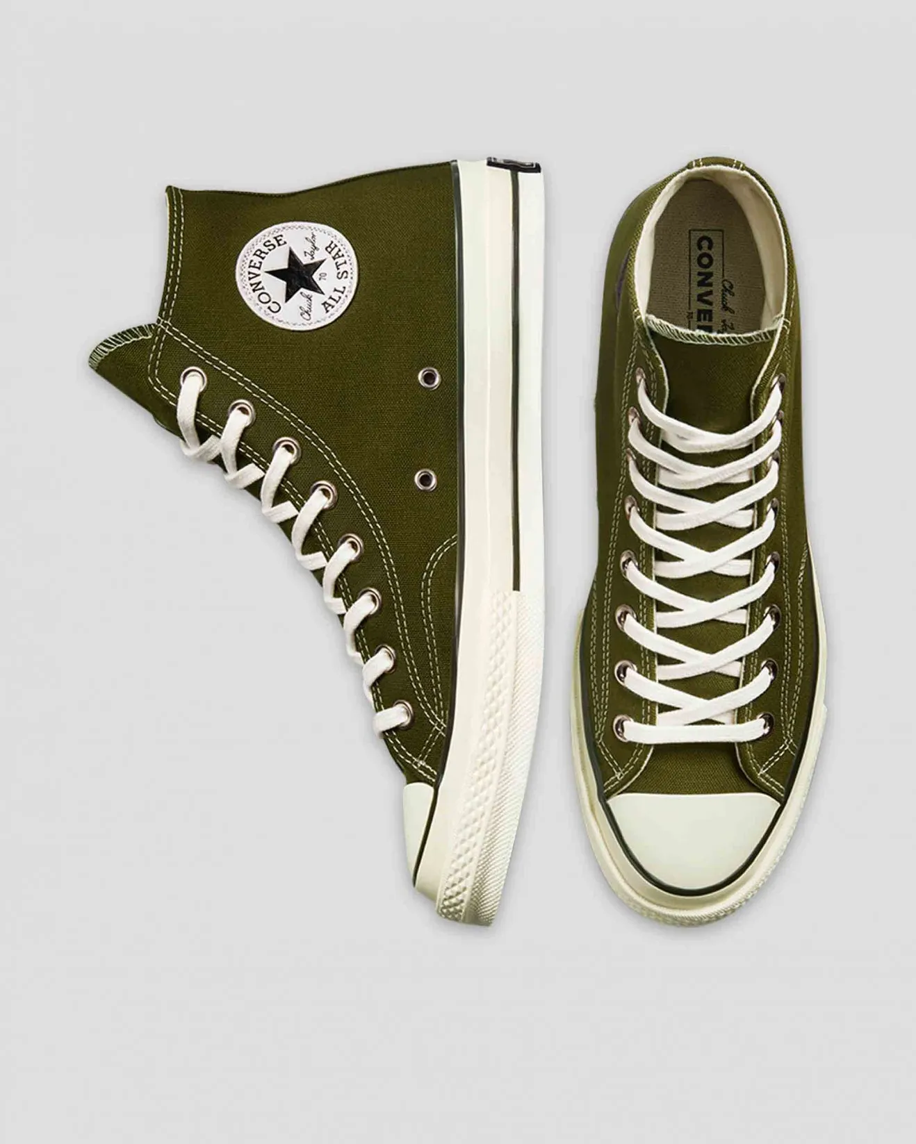 Converse Chuck Taylor All Star 70 High Dark Moss / Egret / Black