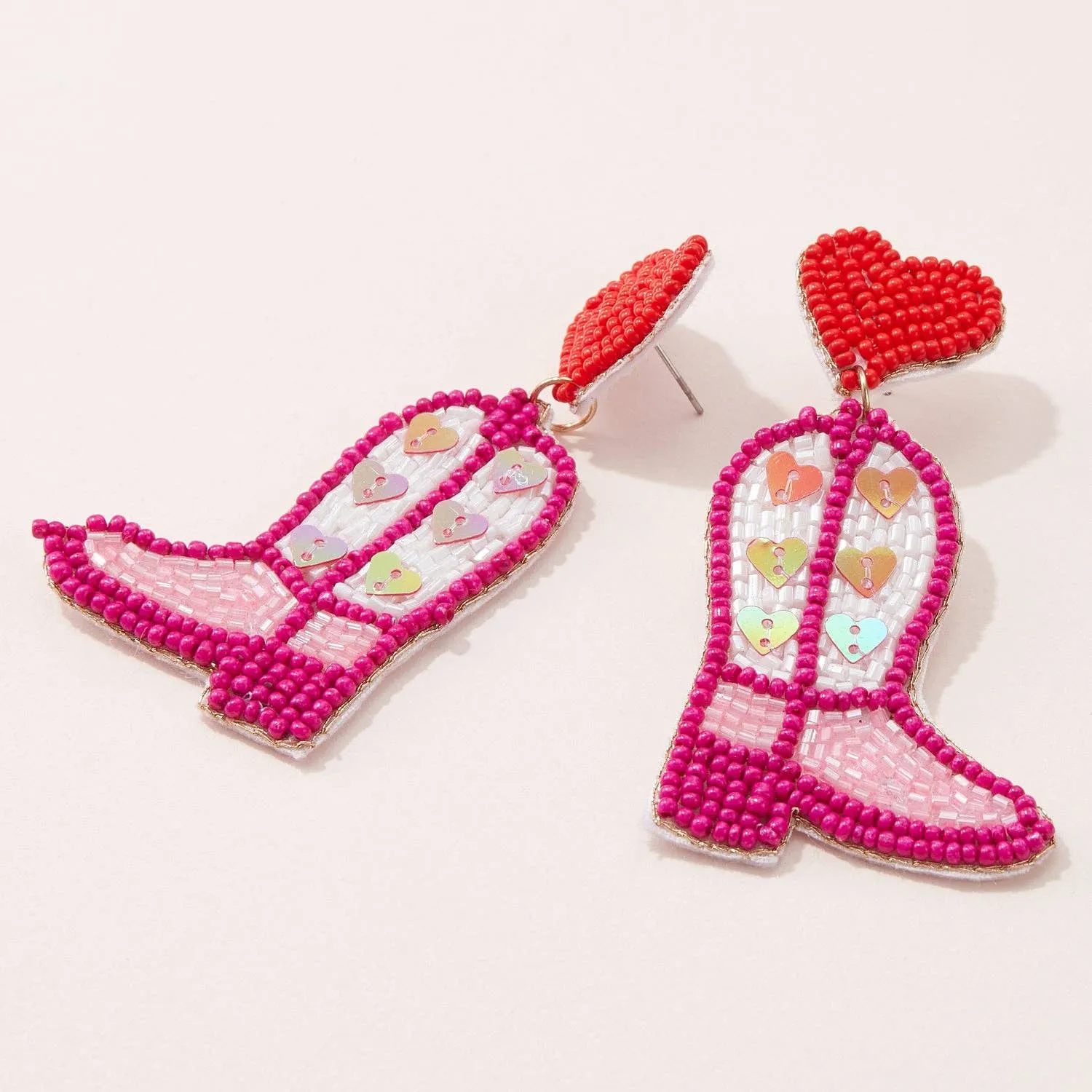 Cowboy Boots & Hearts Post Earrings for Your Loved Ones
