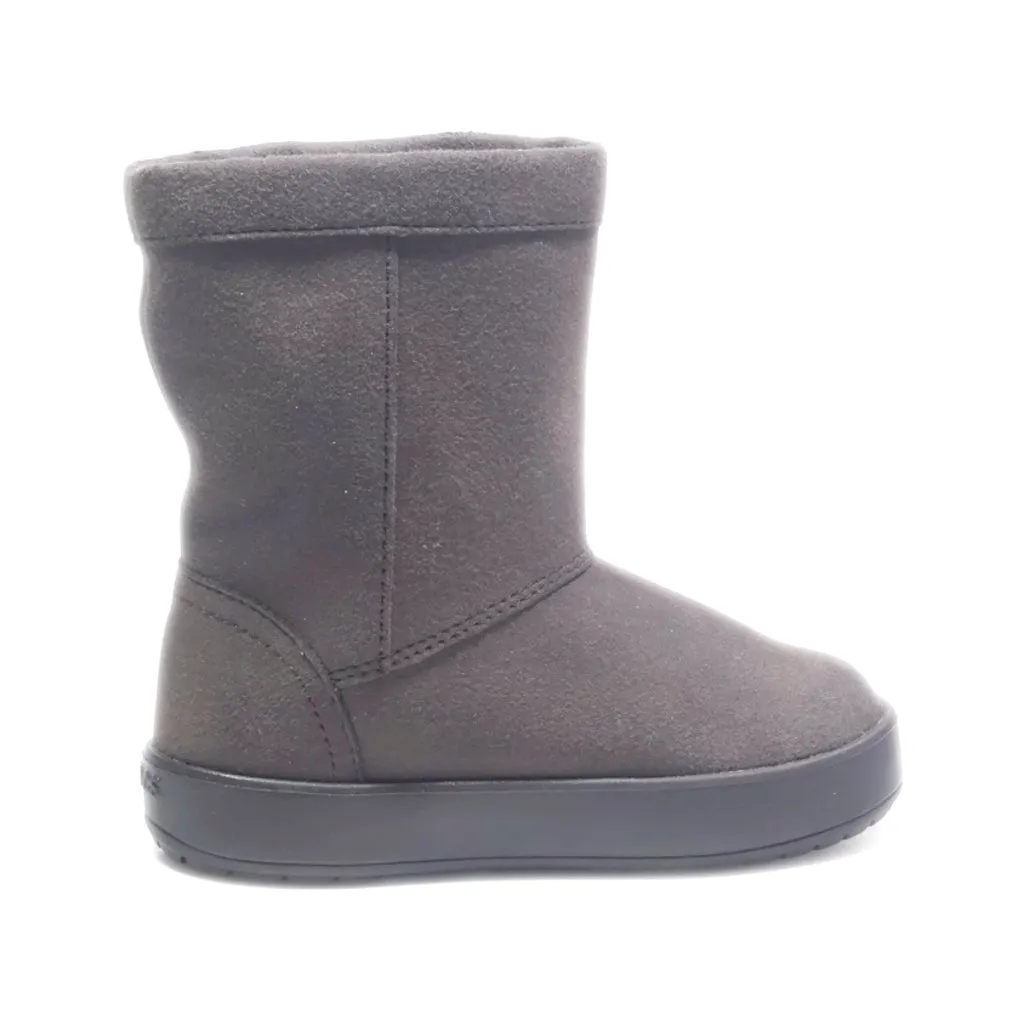Crocs Ankle Boots Suede Brown Colour For Kids