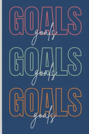 Daily Wellness Journal-Daily Food and Fitness (Blue Goals, Goals, Goals)