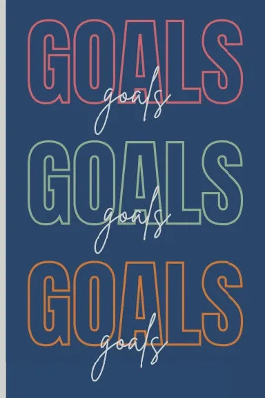 Daily Wellness Journal-Daily Food and Fitness (Blue Goals, Goals, Goals)