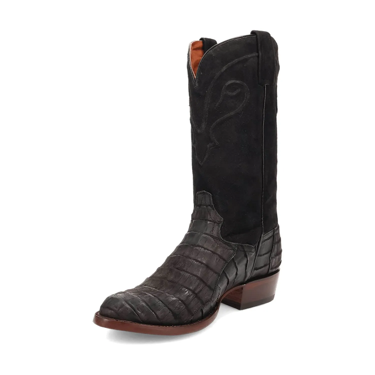 Dan Post Mens Alvis Black Caiman Cowboy Boots