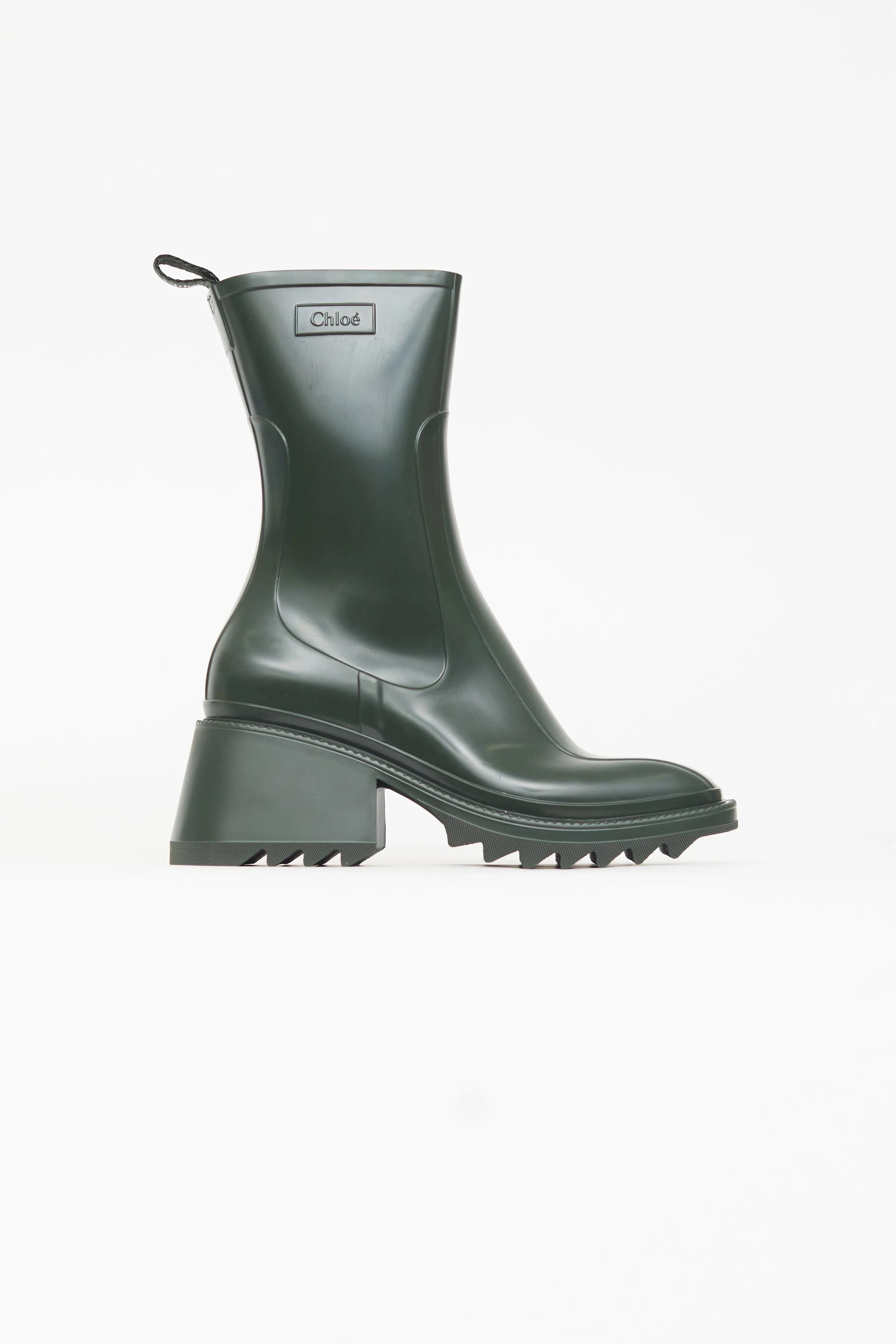 Dark Green Rubber Betty Rain Boot