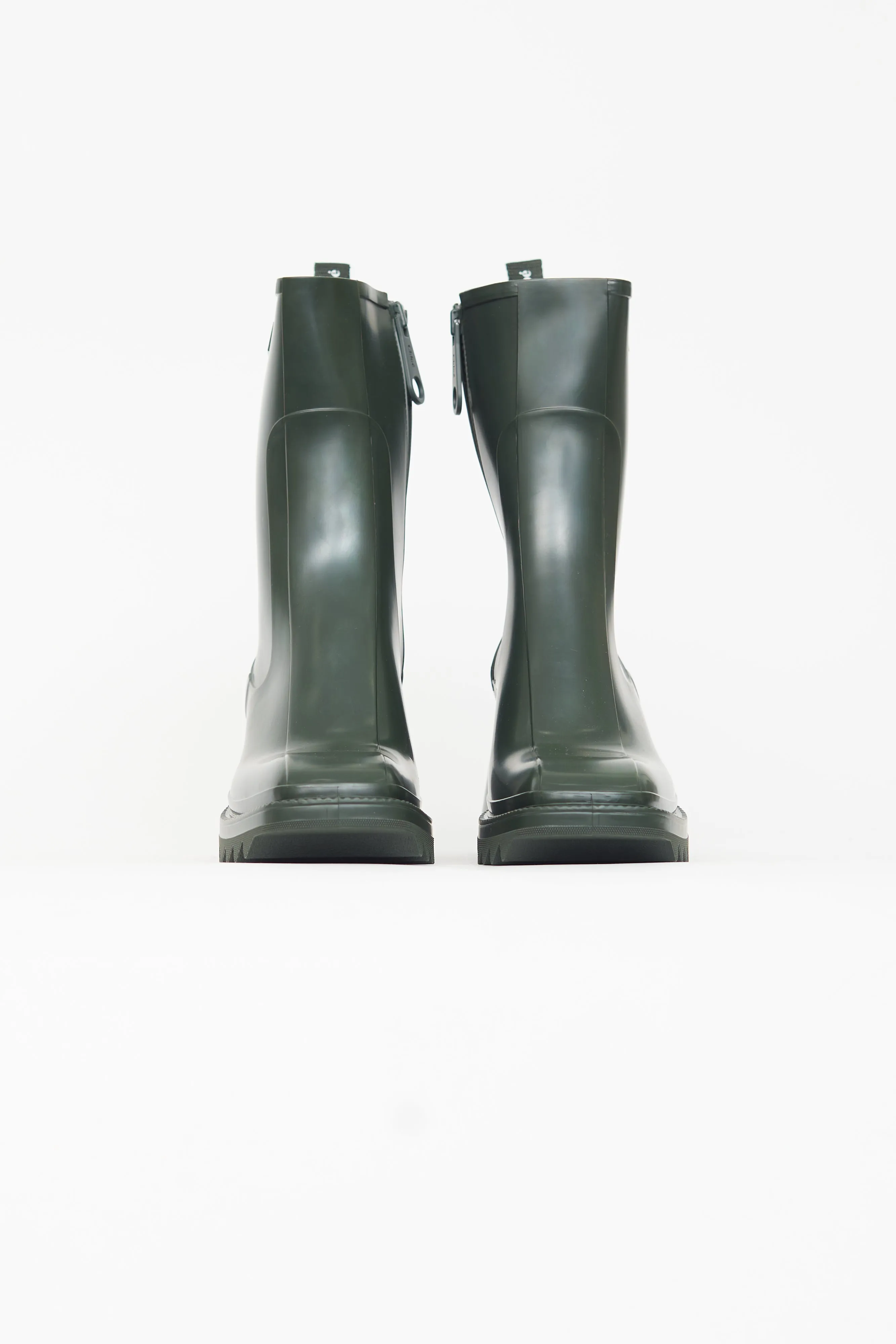 Dark Green Rubber Betty Rain Boot