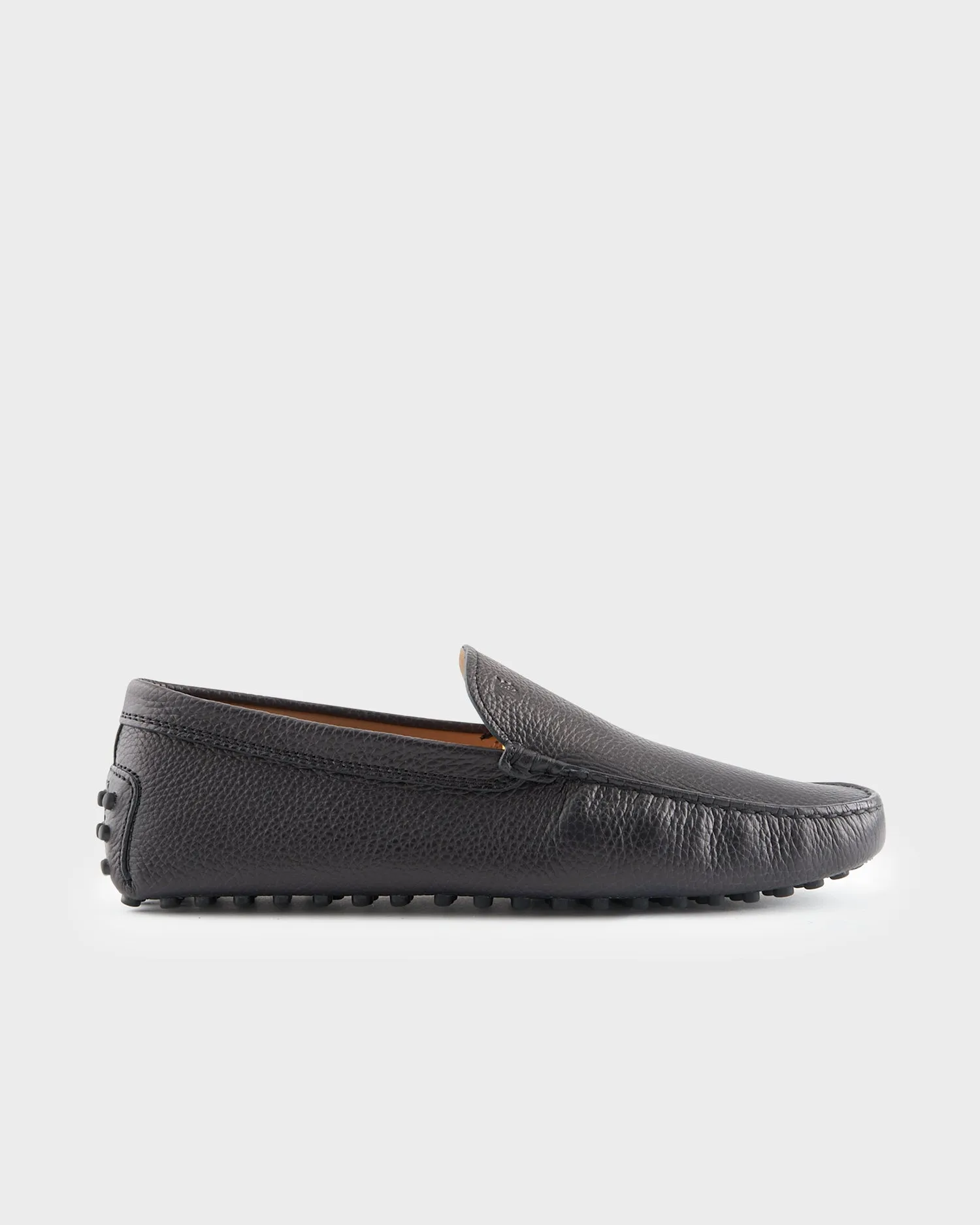 Dark Midnight Blue Leather Gommino Driving Shoes