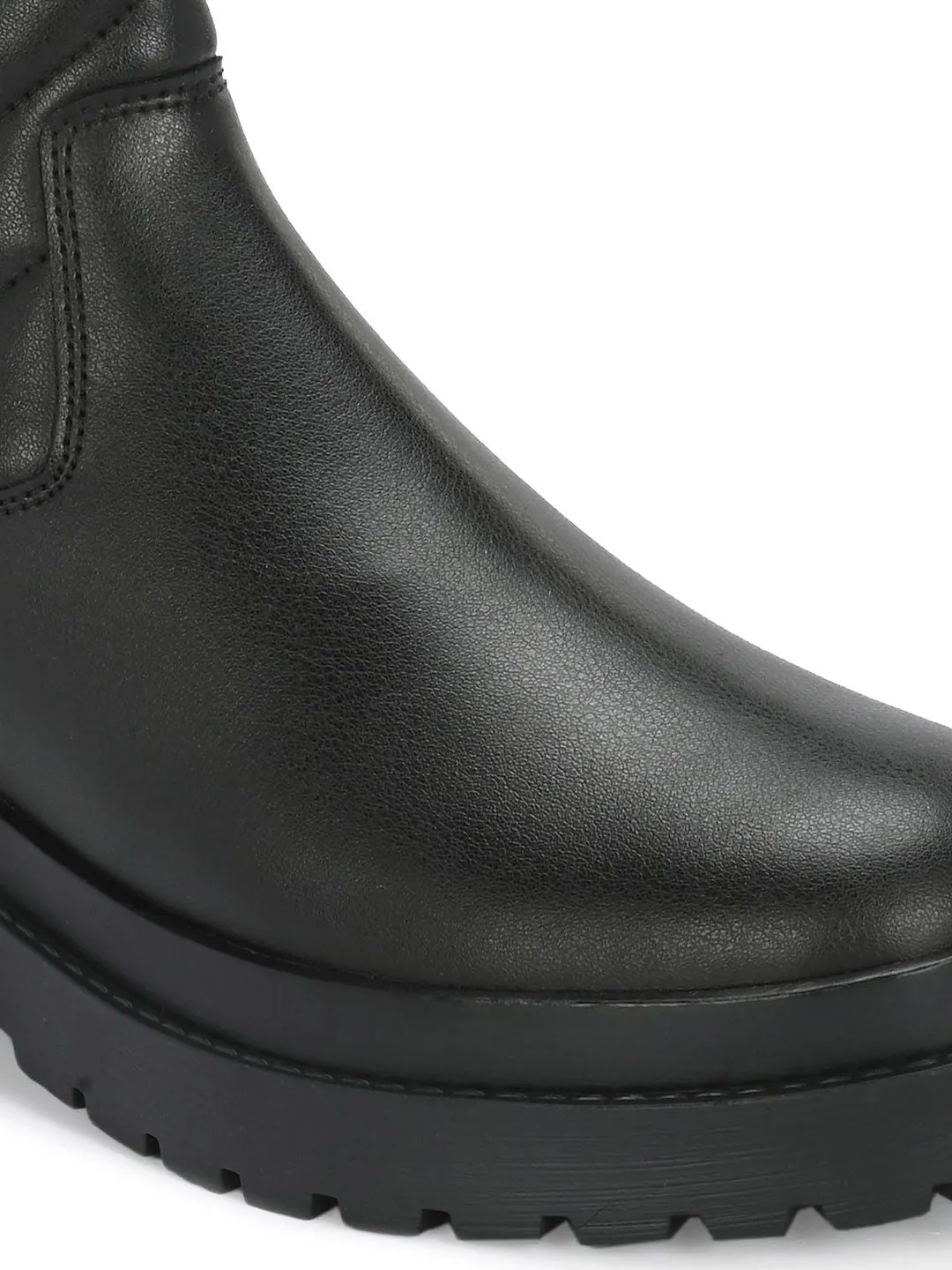 Delize Women Quilted Heeled Mid-Top Regular Boots
